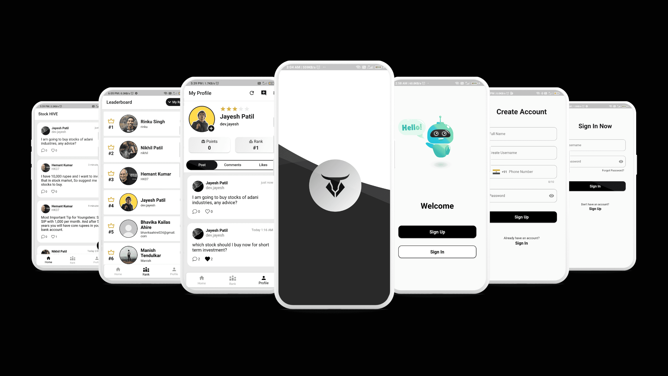 Stock HIVE Mobile App